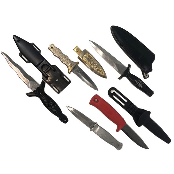 Boot & Fishing Knife LOT x5