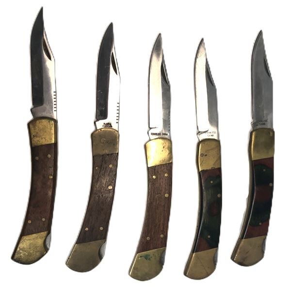 Hunting Folding Knife LOT x5