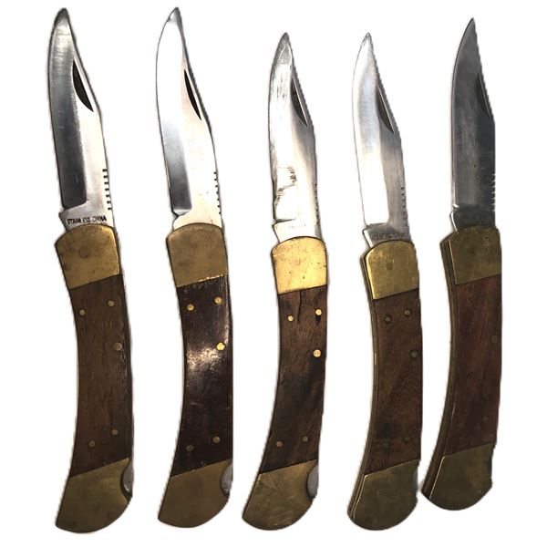 Hunting Folding Knife LOT x5