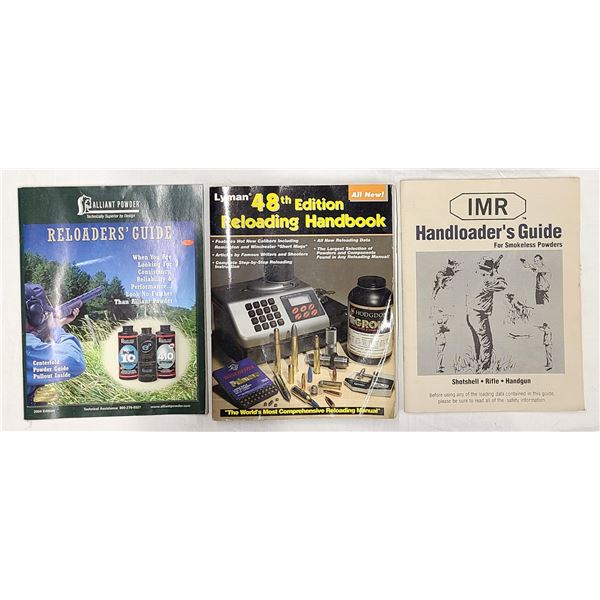 Alliant, IMR & Lyman Reloading Guides x3