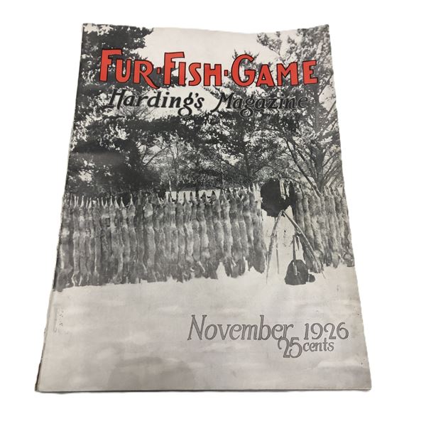 1926 Fur Fish Game Magazine