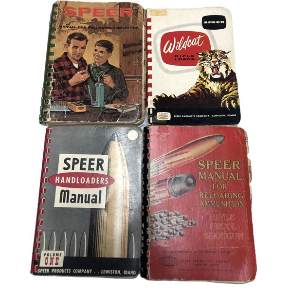 Speer VINTAGE Reloading Manauls x4