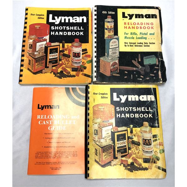 Lyman Reloading Guides Lot x4