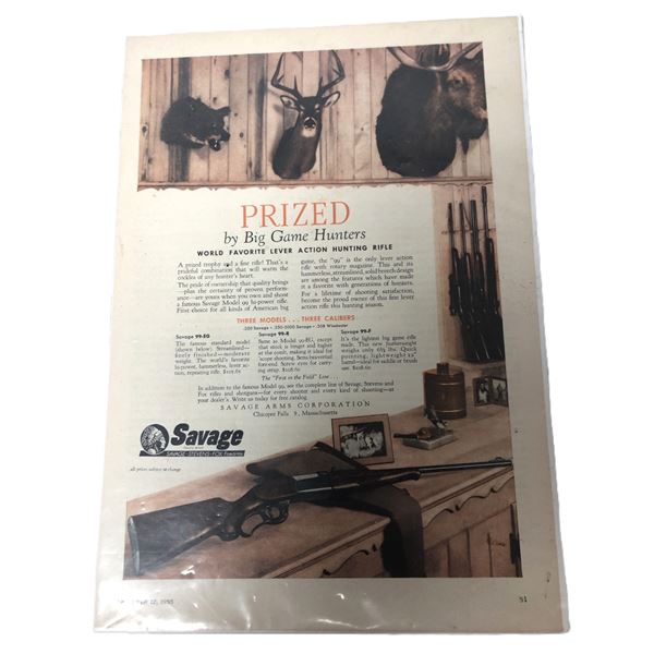 1955 Savage Advertisement