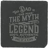 Image 1 : Slate Coaster This DAD - NEW 4 inch Stone