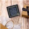 Image 2 : Slate Coaster This DAD - NEW 4 inch Stone