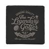 Image 1 : Stone Slate Coaster Golfer Legend - NEW 4 inch