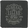 Image 1 : Slate Coaster This HUSBAND - NEW 4 inch Stone