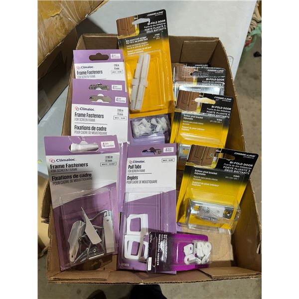 Frame fasteners, bifold door, accessories, etc.