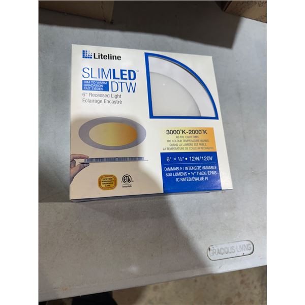 Slim LED 6 inch recessed light