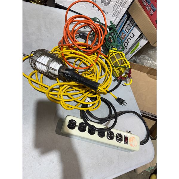 Work lights and power bar