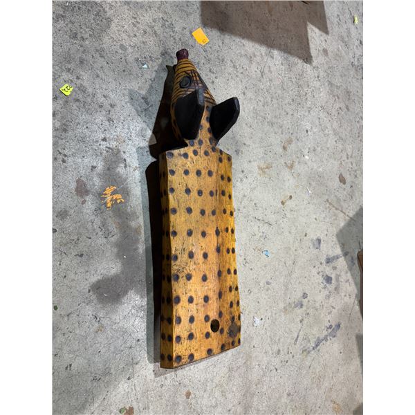 Wood carving approximately 35 inches long