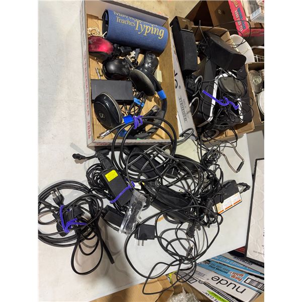 Assorted  cords and electronics