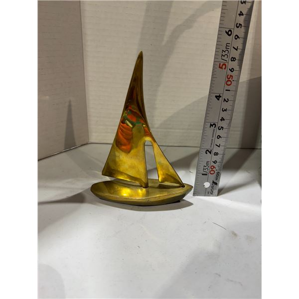 Brass sailboat