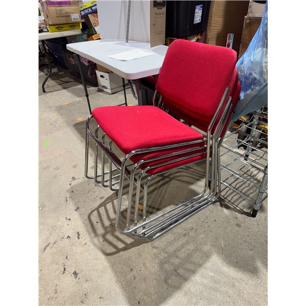 4 stacking chairs