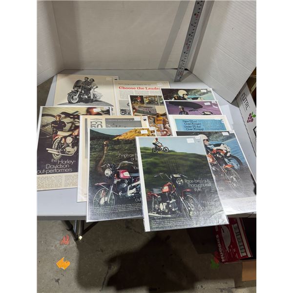 Harley Davidson advertising items