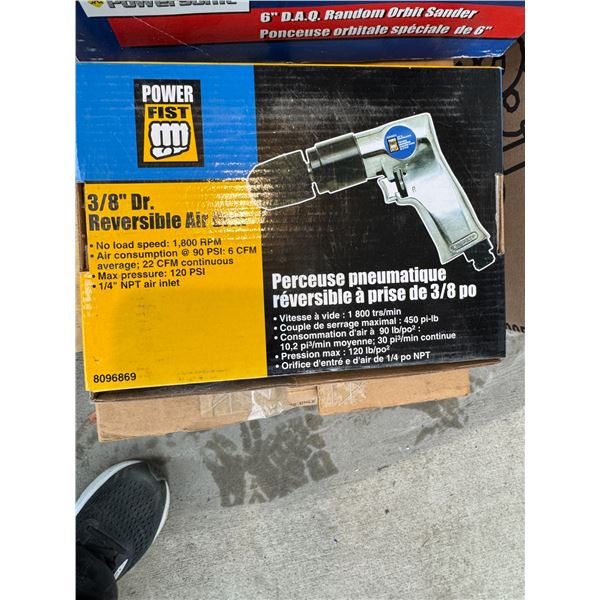3/8 inch drive reversible air drill