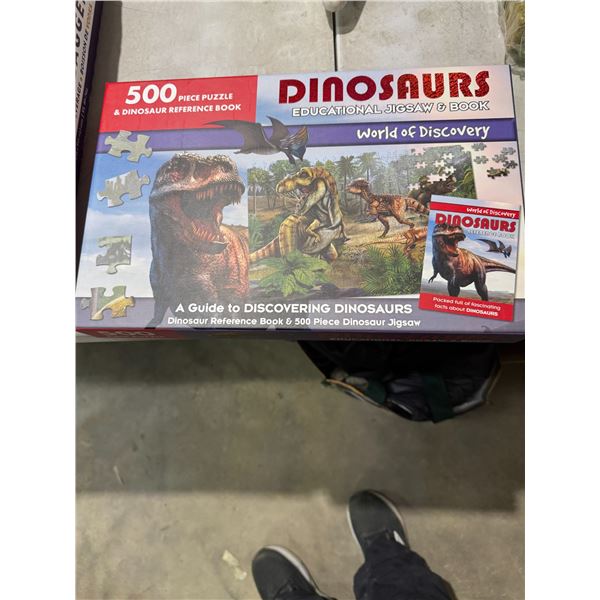 Dinosaurs, educational jigsaw puzzle no book
