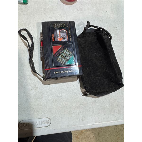 Citizen model number JWS  585K rechargeable cassette radio