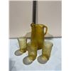 Image 1 : Glass pitcher and glasses