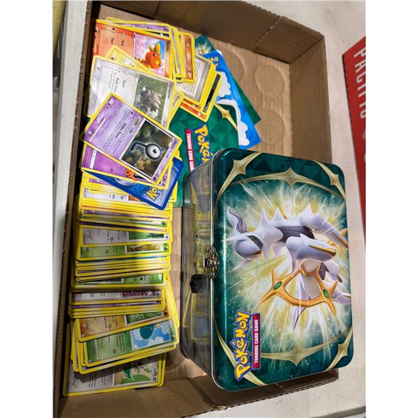 Pokémon cards and tin