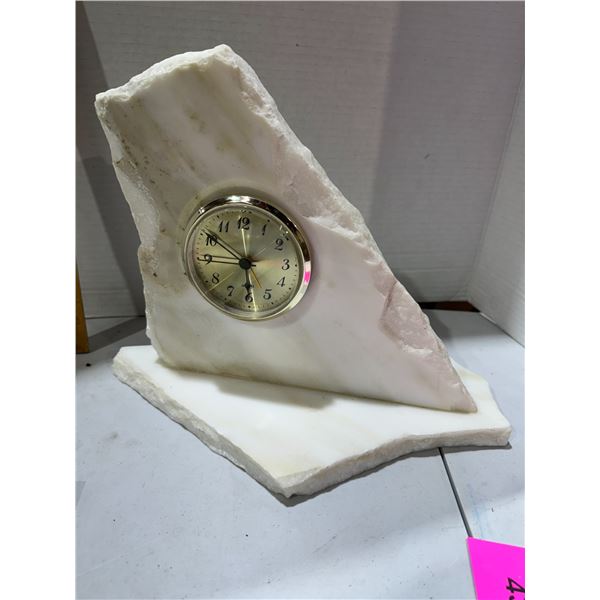 Marble slab clock needs repair 11" x 7" x 10"