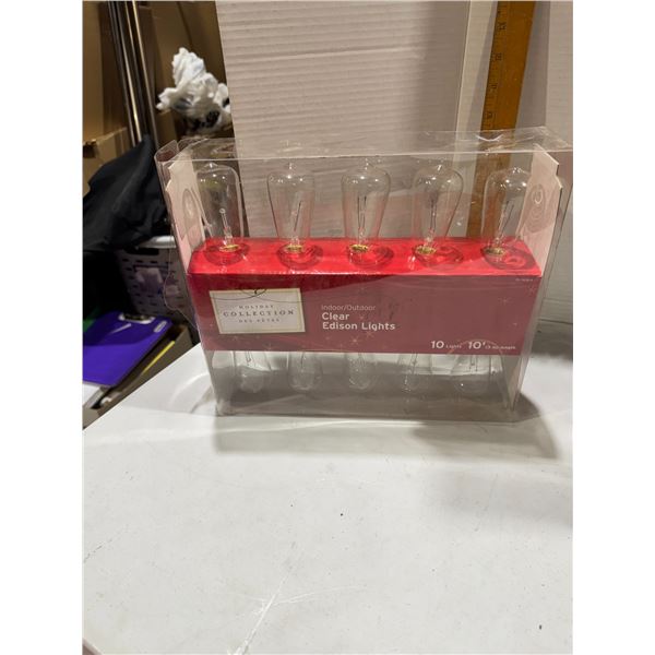 Holiday collection clear Edison lights