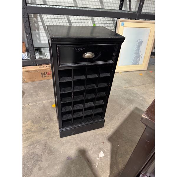 Storage cabinet with drawer measures 18" x 13 1/2" x 36" tall