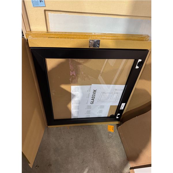 Two new glass doors 23 and five 8" x 25 1/4"