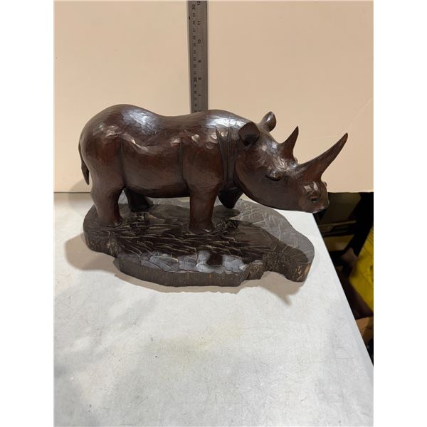 Carved rhinoceros