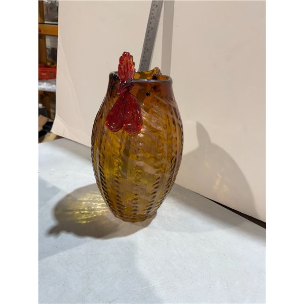 Art glass collection rooster