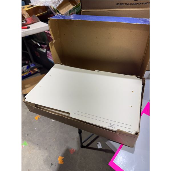 Reverse bill size file holders