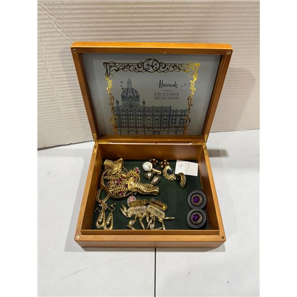 Harrods chocolate box and jewelry