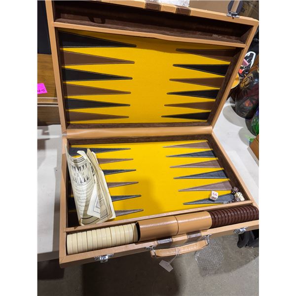 Vintage large backgammon game 14 x 20.5"