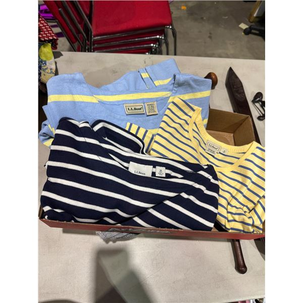 L. L. BEAN small and medium tops.