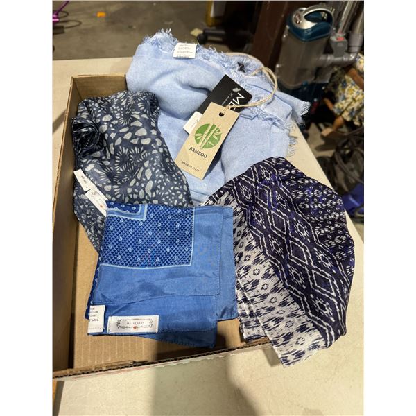 Bamboo and silk scarves