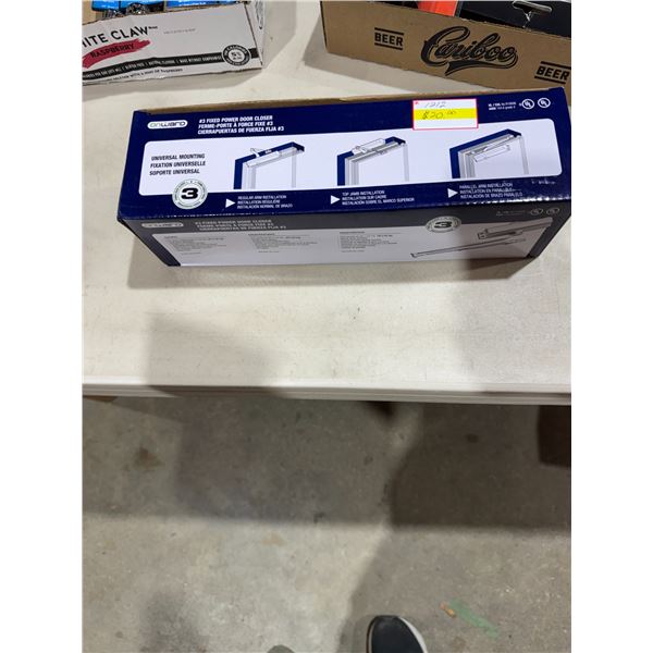 Number three fixed power door closer