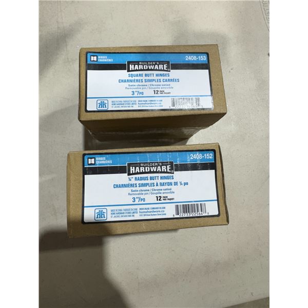 Square butt hinges