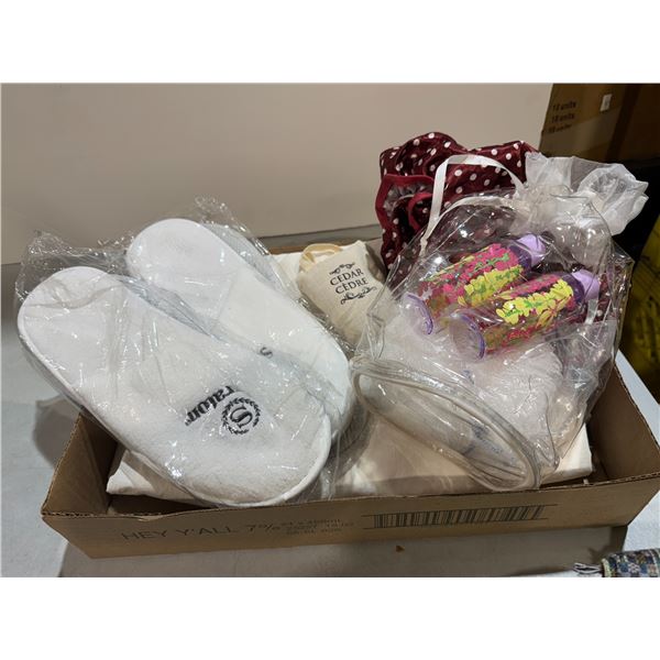 Slippers and other healthcare items