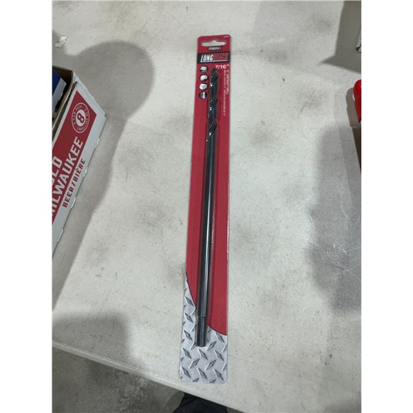 Micro long reach 12 inch aircraft drill bit