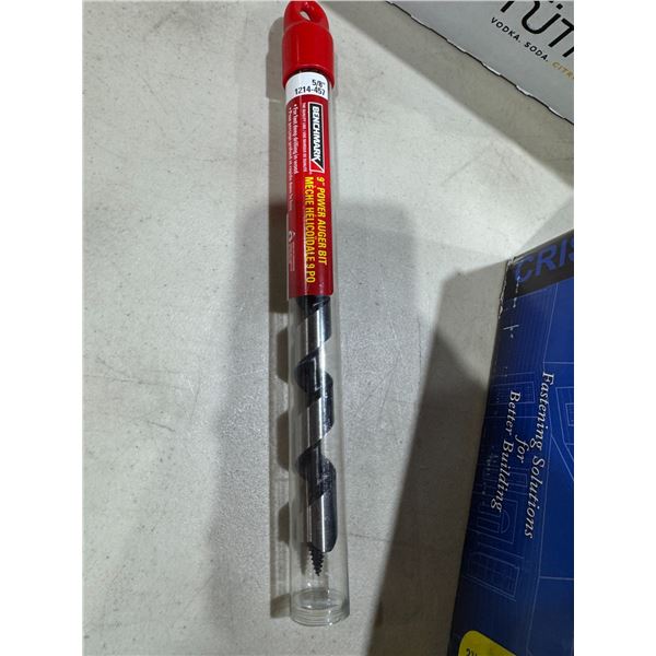 Benchmark 5/8" 9" power auger bit
