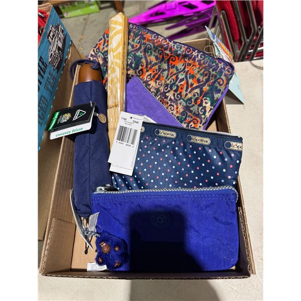 Umbrella and make up bag