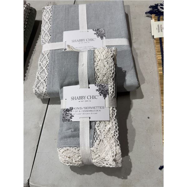 Tablecloth and napkins