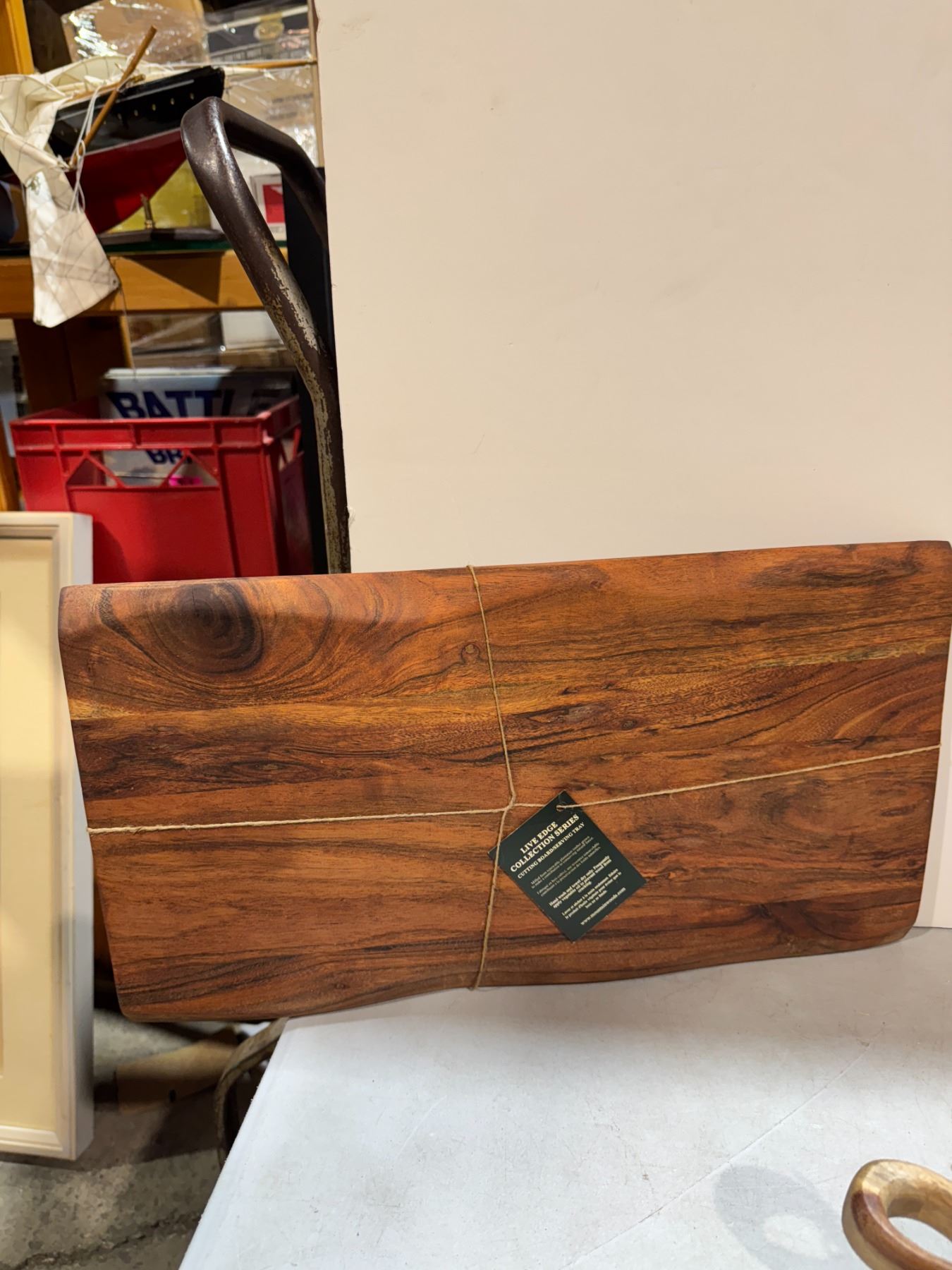 Live edge collection series, cutting board serving tray