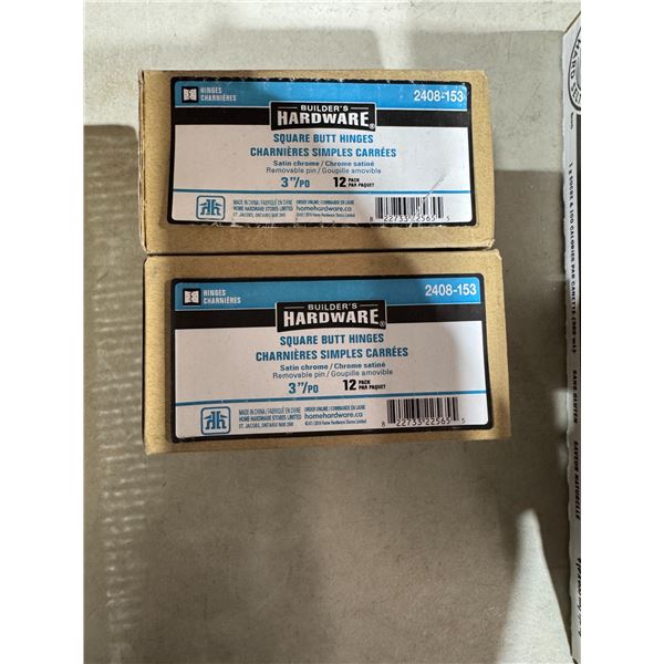 Square butt hinges 3 inch