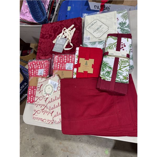 Napkins and, tablecloths