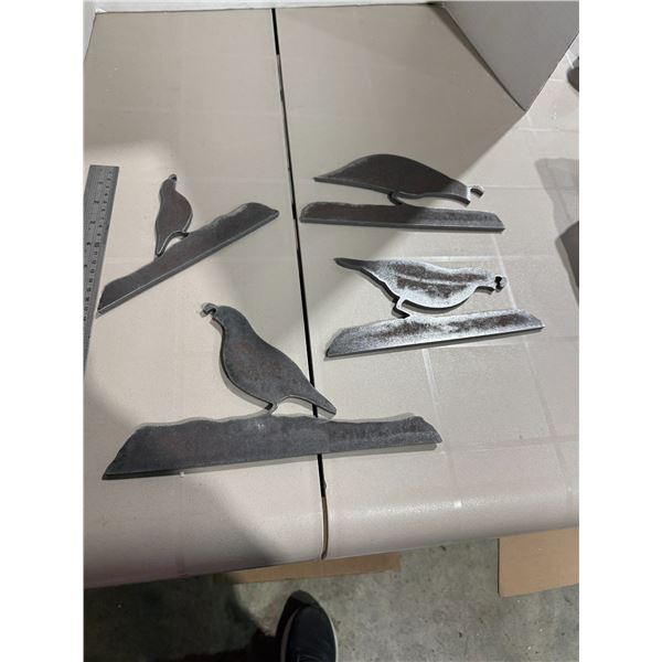 Quail metal art
