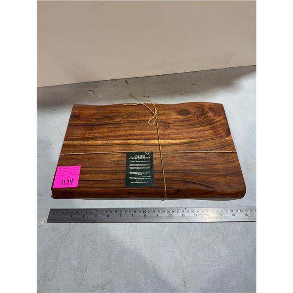 Live edge collection series, cutting board serving tray