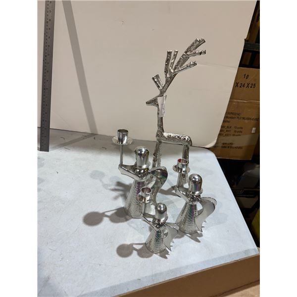 Angel candle decor and deer
