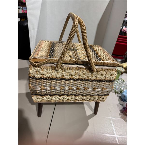 Sewing basket and contents